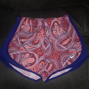 Nike Women’s Shorts Size Small. Like NEW! Red & blue paisley design. Make offer!